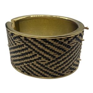 5/$25 Textured Woven Look Hinge Bangle